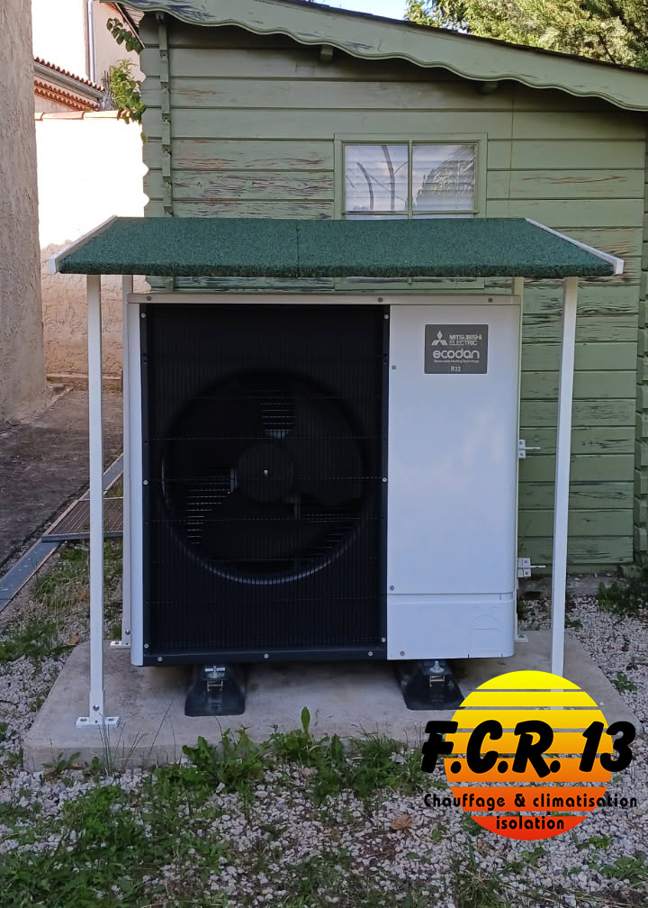 Installation PAC Air Eau Mitsubishi Electric à la Bouilladisse & Ballon Thermodynamique par FCR13 - www.climatisation-fcr13.fr Installation PAC Air Eau Mitsubishi Electric à la Bouilladisse & Ballon Thermodynamique par FCR13 - www.climatisation-fcr13.fr